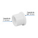 Reducción bushing de PVC 1x 3/4", FOSET