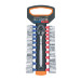 Juego de dados mm y std con matraca, cuadro 3/8", TRUPER