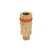 Cople rápido de latón, macho, cuerda 1/4" NPT, TRUPER