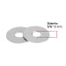 Bolsa de 1 kilo arandelas planas galvanizadas 5/16", FIERO