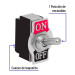 Interruptor de palanca, 1 polo, on-off, VOLTECK