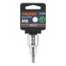 Dado punta corta bristol M6, cuadro 1/2", TRUPER