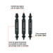 Blíster con 3 puntas extractoras de tornillos, TRUPER