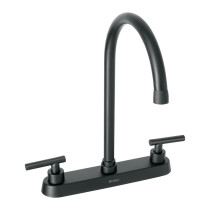 Mezcladora para fregadero,manerales palanca,negro mate TÚBIG