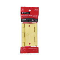 Bolsa 2 bisagras cuadradas 3-1/2" latonado, cabeza plana