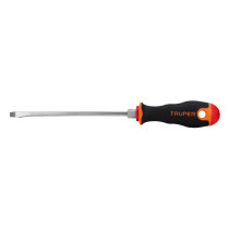 Desarmador plano 3/16" x 6" mango Comfort Grip, TRUPER