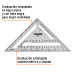 Escuadra 12" de aluminio para muros de yeso, TRUPER