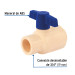 Válvula de esfera desmontable de CPVC de 3/4", FOSET