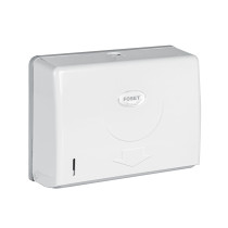 Dispensador chico para toallas de papel, blanco, FOSET BASIC