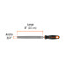 Lima media caña bastarda 8" con mango Comfort Grip, TRUPER