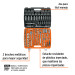 Juego de 172 herramientas 1/4", 3/8" y 1/2" std p/mecánico