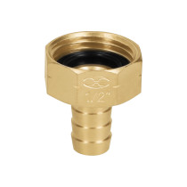 Conector 1/2" hembra de latón sólido para manguera, TRUPER
