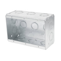 Caja triple 4" x 6" reforzada, Volteck