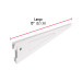 Ménsula plana blanca para cremallera doble, 32cm, FIERO