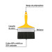 Brocha uso general de 6" con mango de plástico, PRETUL