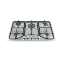 Parrilla gas empotrable 75cm, 5 quem, acero inox, RIVIERA