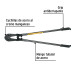 Cortapernos 36", mango tubular, PRETUL