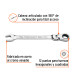 Llave combinada con matraca 17 mm flexible, EXPERT