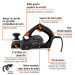 Cepillo eléctrico 3-1/4", 720W, TRUPER INDUSTRIAL