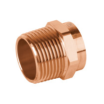 Conector de cobre de rosca exterior 3/4", FOSET BASIC