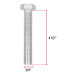 Bolsa con 4 tornillos 3/4" x 4-1/2" tipo máquina, FIERO