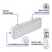 Lámpara de emergencia de 30 Leds, 220 lm recargable, VOLTECK