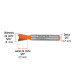 Broca para router, cola de pato, 5/16", TRUPER