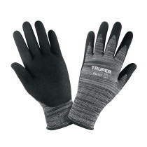 Guantes de nylon recubiertos de nitrilo arenoso, XG, TRUPER