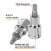 Dado punta hexagonal de 1/4", cuadro 1/2", TRUPER