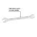 Llave española, 7/16 x 1/2" x 172 mm de largo, PRETUL
