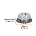 Carda copa 5" alambre trenzado fino, Multi-rosca, TRUPER