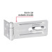 Portacandado de acero galvanizado 3-1/4", HERMEX