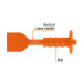 Cincel ladrillero 2-3/4 X 10" con grip, TRUPER