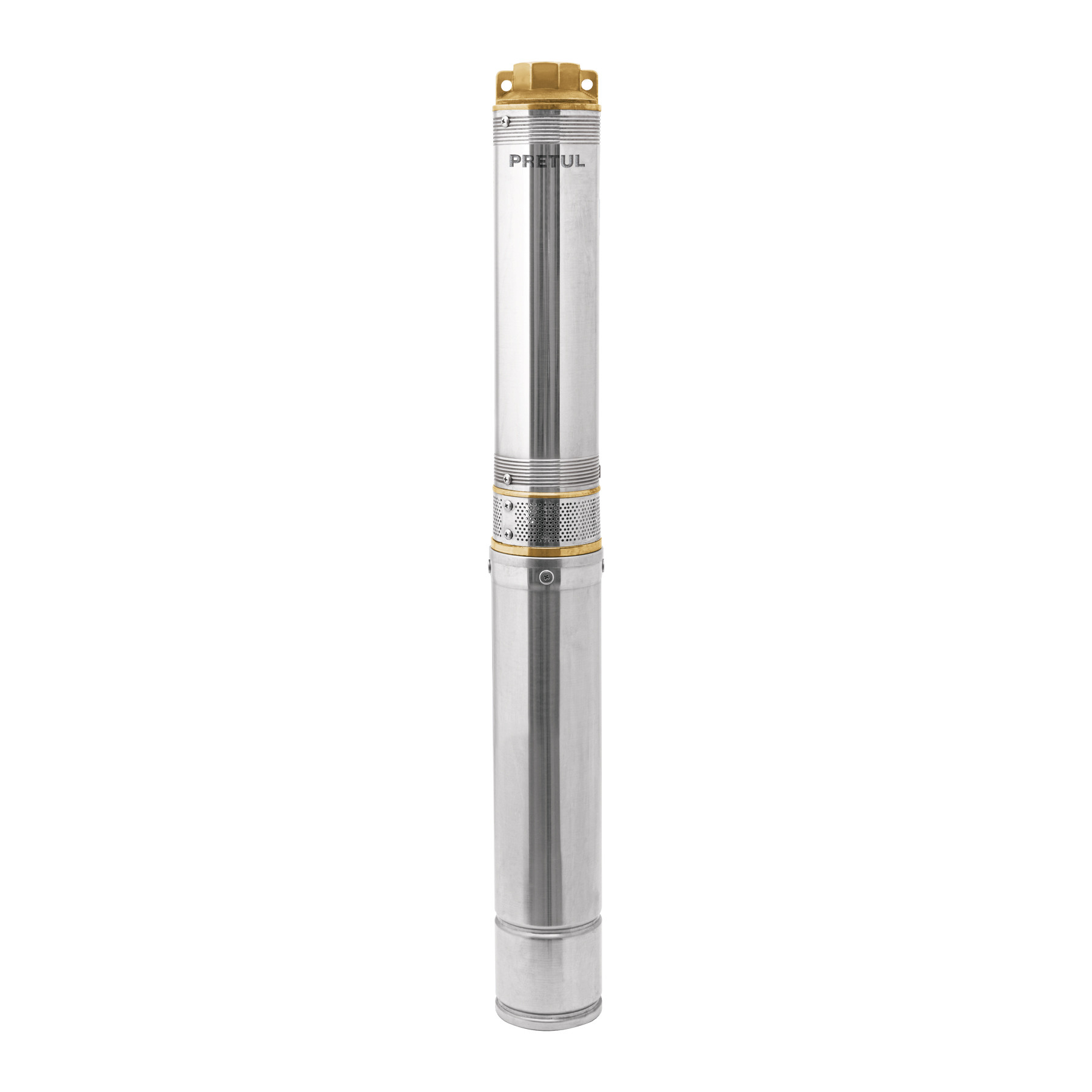 Bomba sumergible tipo bala 4", 1-1/2HP, uso agrícola, PRETUL
