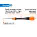 Desarmador de precisión de cruz PH00 mango ergonómico