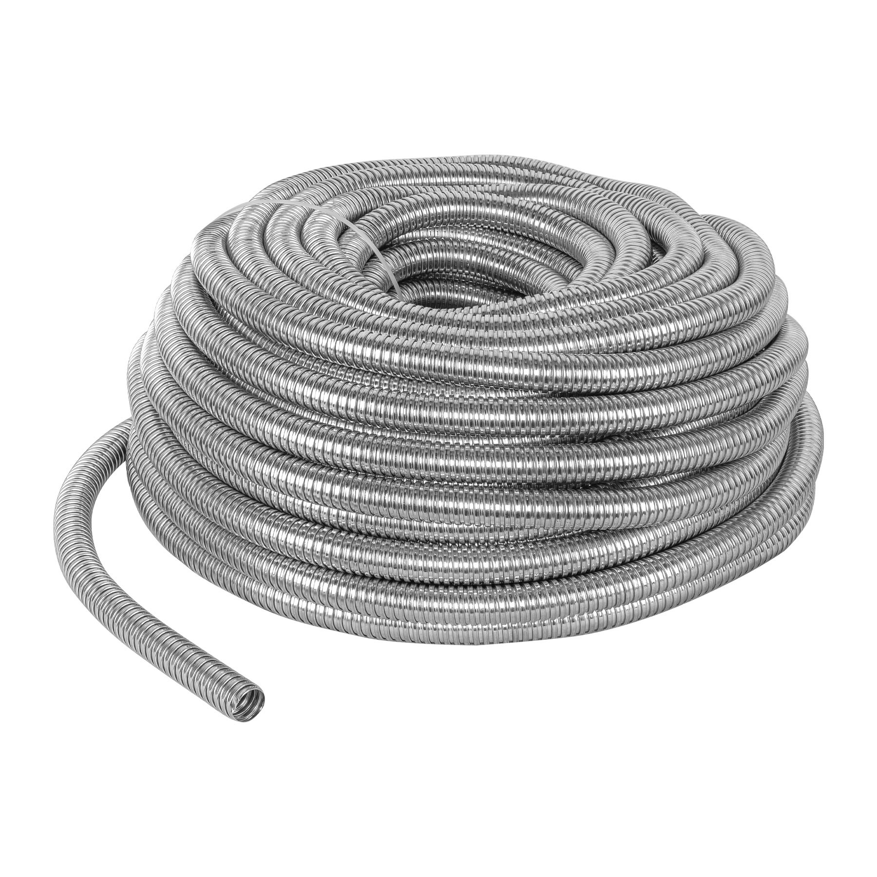 Rollo de 50 m de tubo flexible metálico de 3/4", VOLTECK