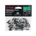 Bolsa c/50 remaches 1/8"x1/4" negros de aluminio, ala 1/4"