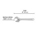 Llave ajustable (perico) 8" cromada, PRETUL
