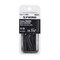 Blíster con 20 clavos negros para concreto 1-1/2", FIERO