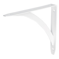 Ménsula reforzada blanca 5 x 7", diseño barra, FIERO