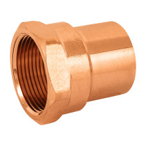 Conector de cobre, rosca interior 1-1/4", FOSET