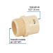 Conector macho CPVC 1-1/2", FOSET