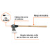 Hacha media labor 4 lb, mango de madera 36", TRUPER