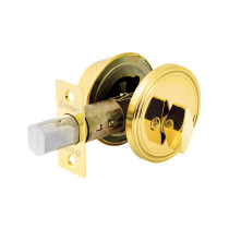 Cerrojo llave-mariposa latón brillante, llave puntos, HERMEX
