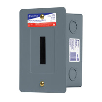Centro de carga metálico 1 polo 50A de empotrar, VOLTECK