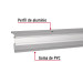 Guardapolvo automático 100 cm aluminio, HERMEX