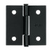 Bisagra cuadrada 2", negro mate, cabeza plana, HERMEX