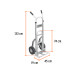 Diablo de carga de aluminio con base abatible 250 kg, TRUPER
