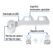 Bidet para WC de 2 piezas, FOSET
