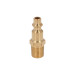 Conector rápido de latón, macho, cuerda 1/4" NPT, TRUPER